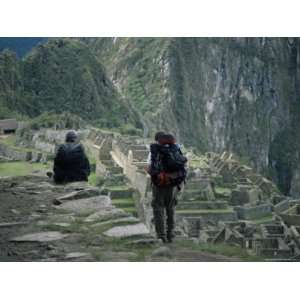  at the Inca Ruins at Machu Picchu, Unesco World Heritage Site, Peru 