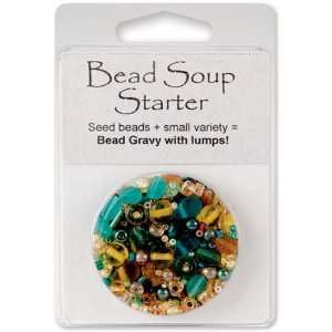  Bead Soup Starter Summer Greens Amber/Green Arts, Crafts 