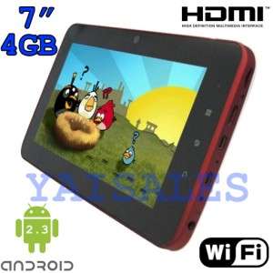   280 C71 Android 2.3 Cortex A9 WiFi 512M DDR 4GB Tablet PC Upad  