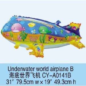  underwater world airplane b balloons Toys & Games