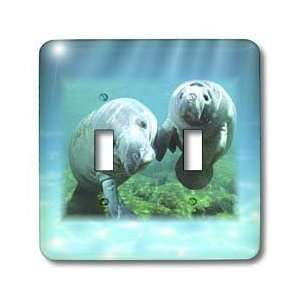 Florene Underwater Animals   2 Manatees looking At You   Light Switch 