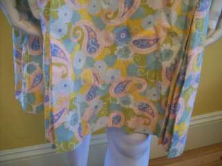   60s SHAKER SQUARE By Bill Simms DRESS M To L Summer SHIFT Neat COLOR