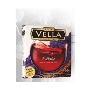  Peter Vella Merlot 5.00L Grocery & Gourmet Food