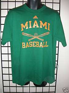 Miami Hurricanes Baseball T Shirt sz Mens XL  