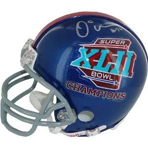  Osi Umenyiora Super Bowl XLII Champs Replica Mini Helmet 