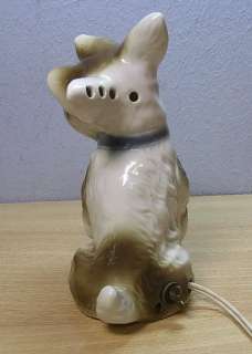 Vintage German Porcelain Perfume Lamp Dog #BL  