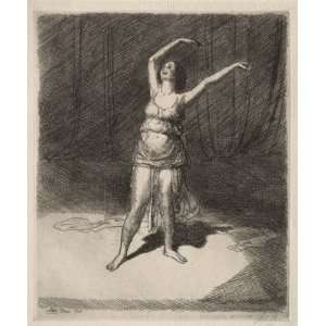     John Sloan   24 x 28 inches   Isadora Duncan