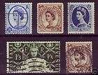 Great Britain Sc 298/324 used, 5 diff, nice group 2;9