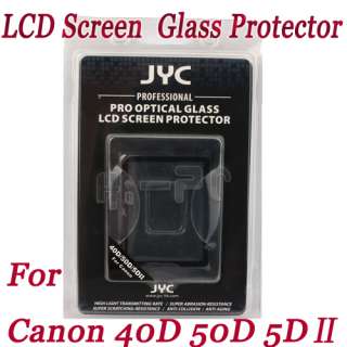JYC LCD Screen glass protector for Canon 40D 50D 5DII  