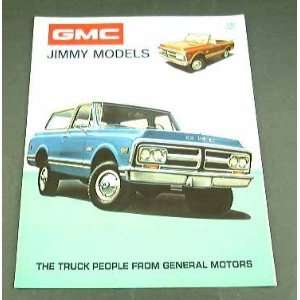  1972 72 GMC JIMMY Truck SUV BROCHURE Super Custom 4wd 
