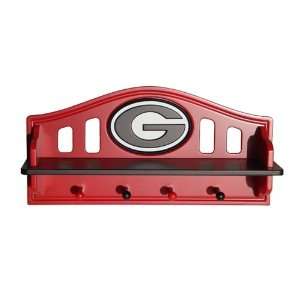  University of Georgia Logo Shelf with Pegs Sports 