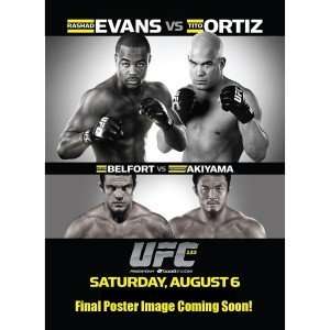  UFC 133 18 X 24 Poster Evans vs Ortiz 