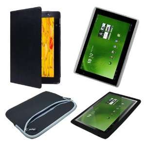   + Black Dual Pocket Carrying Case for Acer Iconia Tab a500 By Skque
