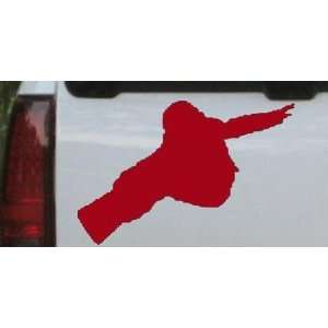 Snowboarding Sports Car Window Wall Laptop Decal Sticker    Red 32in X 