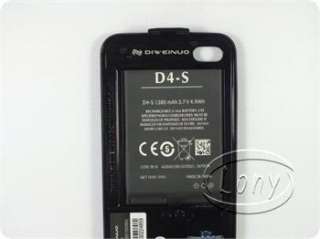New Hot Fashion Dual SIM Card Adapter+battery Back Case for iPhone 4 