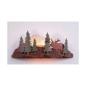  Avalanche Ranch   Wood Mountain Moose Sconce