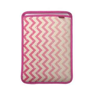  Cracked Pink Ombre Zigzags Sleeve For MacBook Air 