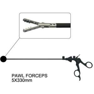 New CE Approved Pawl Forceps 5X330mm Laparoscopy  