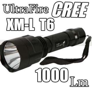 UltraFire C8 CREE XM L XML T6 LED 1000 Lumen Flashlight Torch 5 Mode 