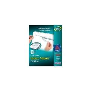  Avery Index Maker Clear Label Dividers w/ Tabs Office 