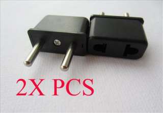   US AU UK To EU AC 2 Pin Power Plug Travel Adapter SOCKET Converter