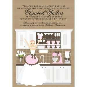  Stock The Shelves   Pink (Blonde) Invitations