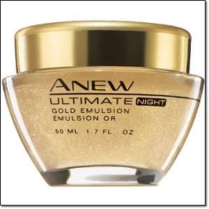 AVON ANEW ULTIMATE NIGHT GOLD EMULSION EXTRA RICH 1.7 FL OZ, BUY ONE 