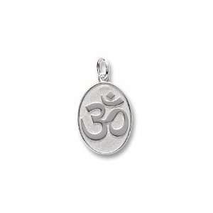  Yoga Symbol Charm in Sterling Silver Jewelry