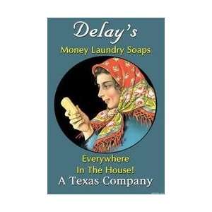  DeLays Money Laundry Soaps 28x42 Giclee on Canvas