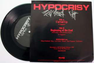 HYPOCRISY Carved Up 7 INCH VINYL EP 1995 Relapse Tagtgren MEGA RARE 