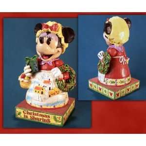  Jim Shore Disney Traditions Minnie Mouse W/wreath