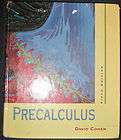 Precalculus David Cohen David Sklar Theodore B Lee Hardcover 2005 