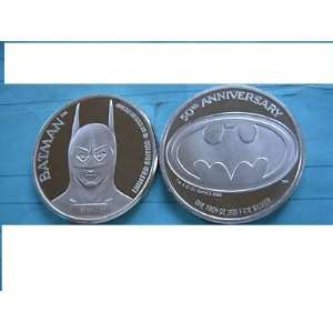  Batman Limited Edition Sterling Silver Coin  2 Face 