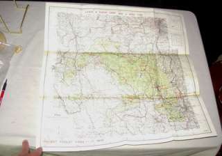 1953 PIKES PEAK NATIONAL FOREST COLORADO MAP  