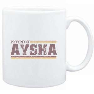 Mug White  Property of Aysha   Vintage  Female Names  