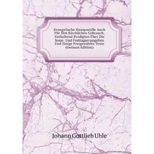   Texte (German Edition) (9785875589782) Johann Gottlieb Uhle Books