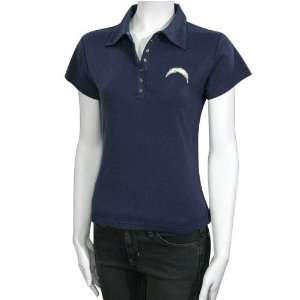 San Diego Chargers Navy Ladies Treasured Polo Sports 