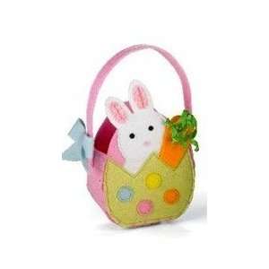  Baby Easter Basket   Pink Bunny   Felt Easter Basket 