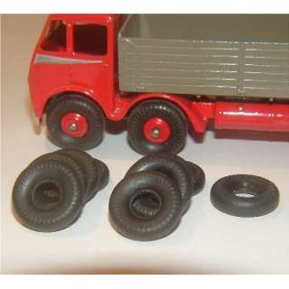 Dinky Tyres Foden Tray Tanker Supertoy Black Tires #6  