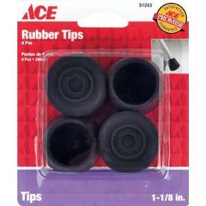  Cd/4 x 5 Ace Black Rubber Leg Tip (9129/ACE)
