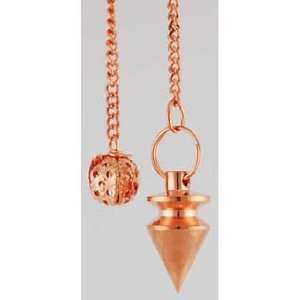  AzureGreen Beveled Copper Pendulum 