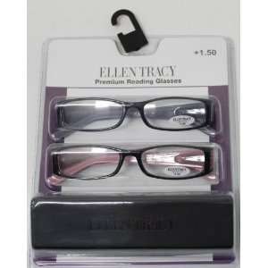 Ellen Tracy Readers Two Pack Black Modified Plastic Rectangle Power 1 