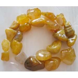 24mm Yellow Turquoise Nugget Beads 15.6 