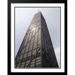 John Hancock Building, Chicago Large 20x23 Framed and Double Matted 