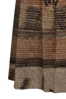 Indian Skirt Wrap Around Cotton Hand Block Print Long Gypsy Sarong 