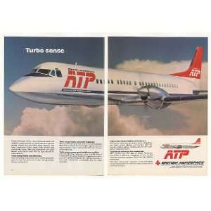  1982 British Aerospace ATP Turboprop Airplane 2 Page Print 