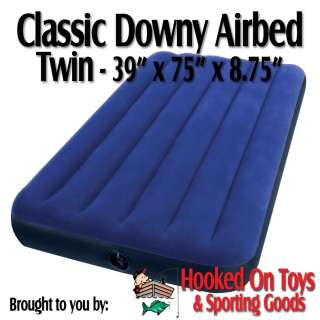 Intex Twin Classic Downy Airbed Mattress   75 x 39 x 8.75 