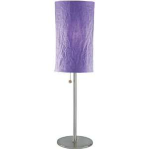  Table Lamp with Purple Paper Shade