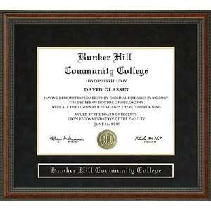  Bunker Hill Community College (BHCC) Diploma Frame Sports 
