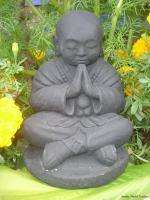 Buddha SHAOLIN Monk Sculpture caste LAVA STONE Bali Art Garden Statue 